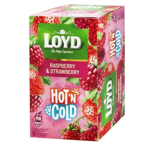 Чай фруктово-трав'яний Loyd Hot'N Cold Малина-полуниця 2г*15шт