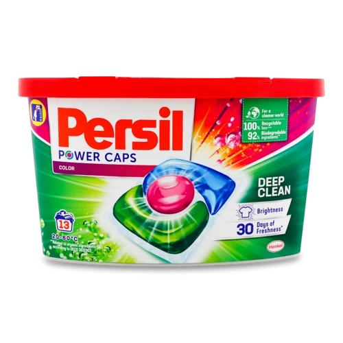 Засіб Миючий Для Прання Кольорових Речей Power Caps Color Deep Clean Persil, капсули 13х15г