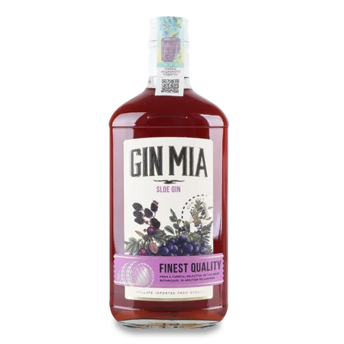 Напій На Основі Джину, 0.7л, 26%, Sloe Gin, Gin Mia, Пл