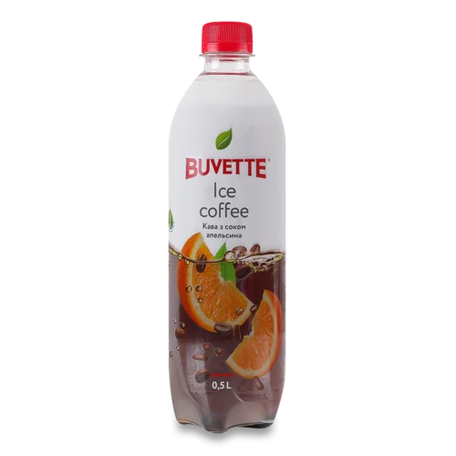 Напій Безалкогольний Соковмісний Негазований Кава з Апельсиновим Соком Ice Coffee Buvette п/пл 0.5л