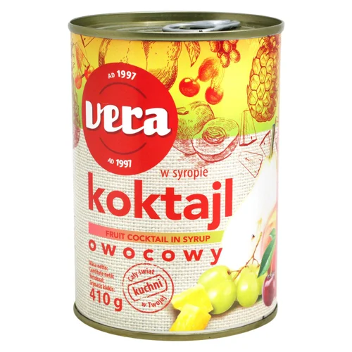 Коктейль фруктовий Vera в сиропі 410г