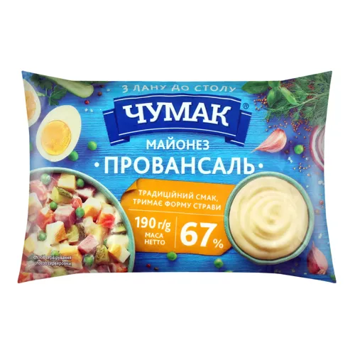 Майонез 67% Провансаль Чумак м/у 375г