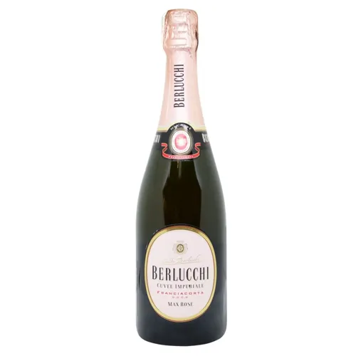 Вино ігристе Berlucchi Cuvee Rose рожеве сухе 12.5% 0,75л