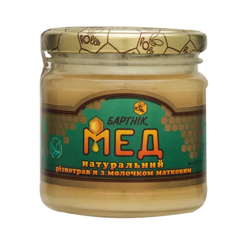 Мед різнотрав'я з молочком матковим Бартнік с/б 250г