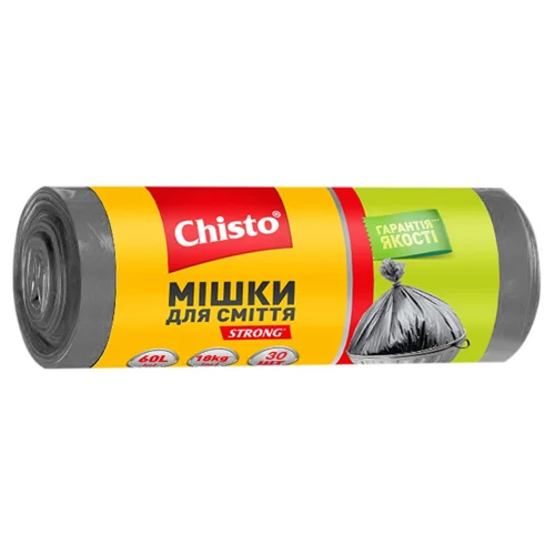Пакети для сміття Chisto Strong 60л 30шт