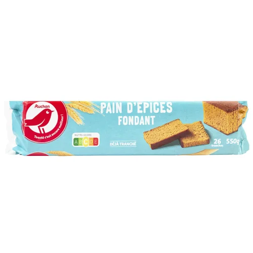 Печиво Auchan імбирний фондан 550г