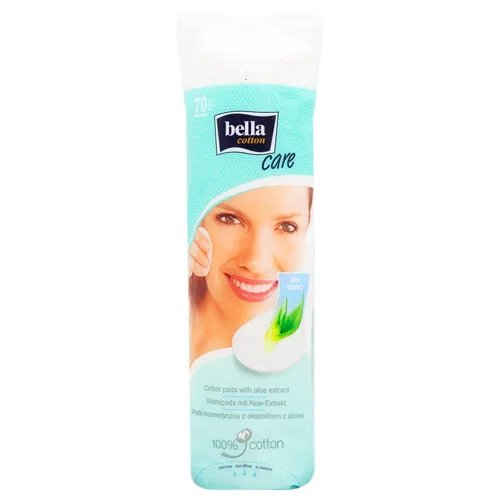 Диски ватні Bella Cotton Care з екстрактом алое 70шт