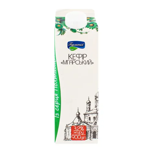 Кефір 3.2% Мгарський Гармонія т/п 900г
