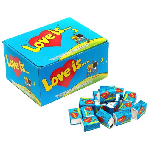 Жувальна гумка Love is Банан та полуниця