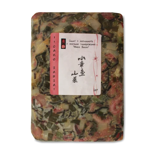 Салат З Восьминогів З Овочами Заморожений В/У, 1кг