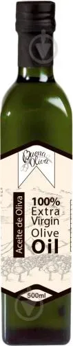 Оливкова олія Екстра Віржин 500мл скляна бутилка ТМ BUENA OLIVA