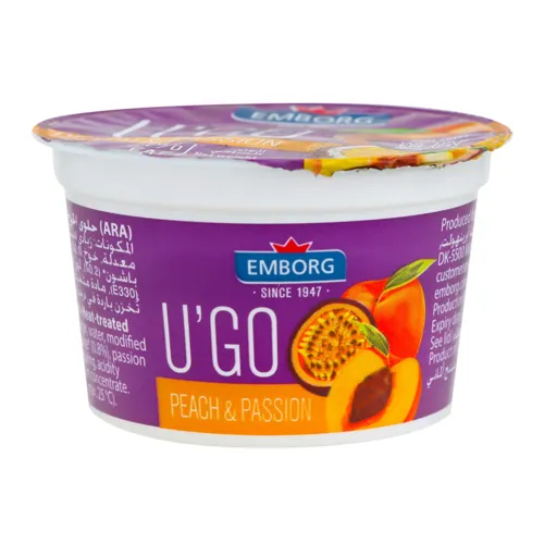 EMBORG Йогурт 01% 100 г Персик-Маракуйя