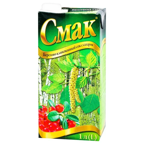 Сiк Смак березово-журавлинний 1л