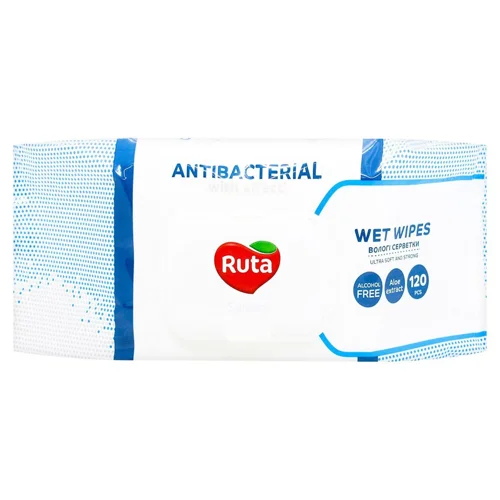 Серветки вологі Ruta Antibacterial 120шт