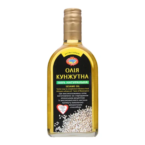 Олія кунжутна нерафінована недезодорована холодного віджиму Golden Kings