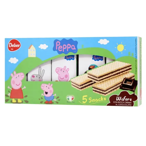 Вафлі Delser Peppa з шоколадним кремом 225г