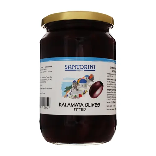 Оливки без кісточки Каламата Santorini Dream 700г
