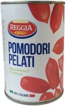 Томати цілі очищені ReggiA в власному соку 400г