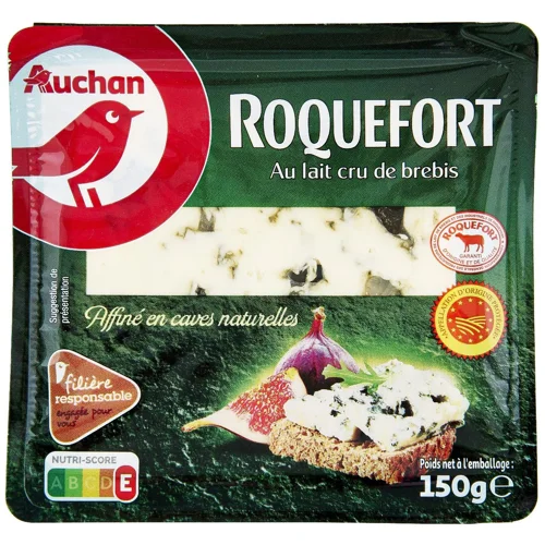 Сир Auchan Roquefort 52% 150г