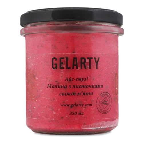 Айс-Смузі Малина З Листочками Свіжої М'яти, с/б 350мл