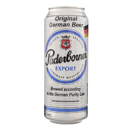 Пиво 0.5л 5.5% світле фільтроване солодове Export Paderborner з/б