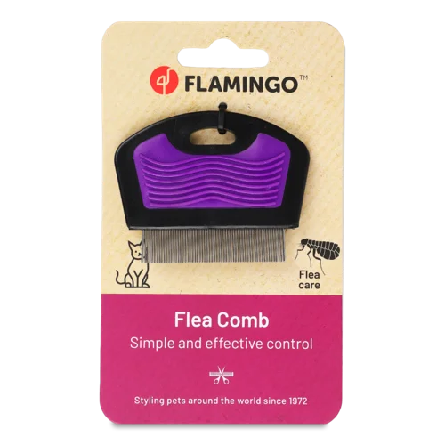 Гребінець для Тварин Антиблошиний Premium Care Flamingo 7.2см, 1шт
