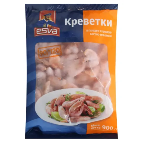 Креветки Esva 90/120 900г
