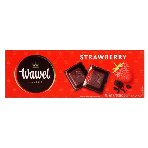 Шоколад чорний Wawel з полунично-йогуртовою начинкою 275г