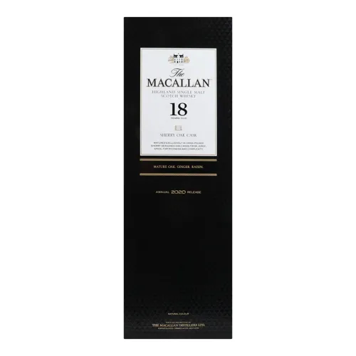 Віскі 0.7л 43% Sherry Oac Cask 18YO The Macallan картонна упаковка