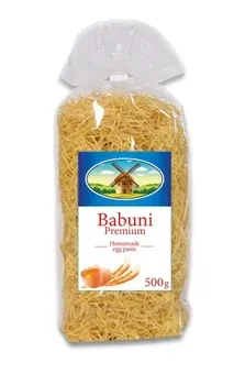 Макарони яєчні 9% Вермішель "Babuni Premium" 500 г