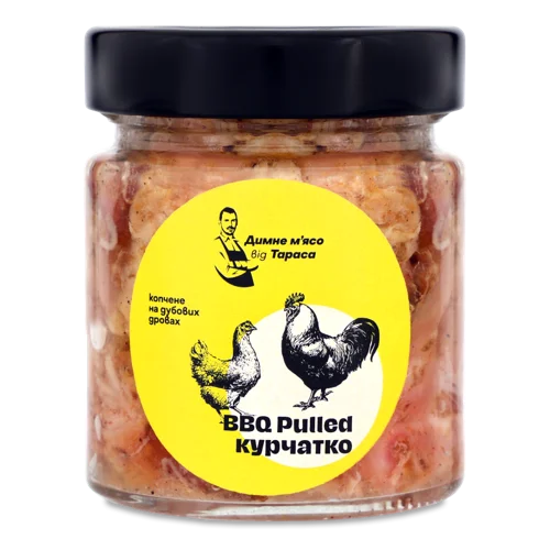 М'ясо Курчатко BBQ Pulled Димне Гарячого Копчення Від Тараса, с/б, 200г