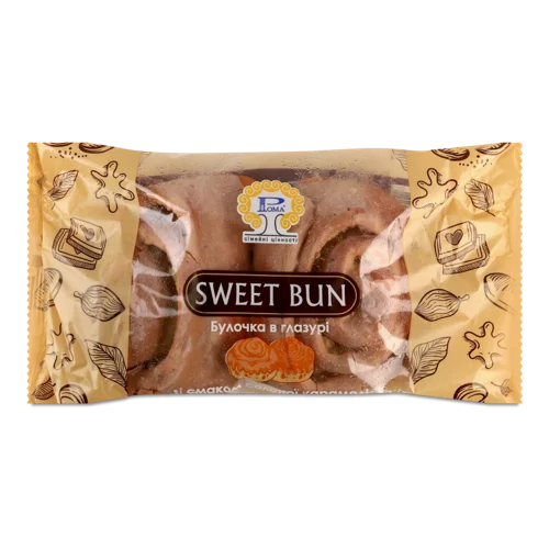 Булочка В Глазурі Зі Смаком Солоної Карамелі, в/ґ, 0.16 кг