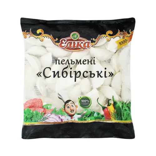 Пельмені Сибірські Еліка м/у 1000г