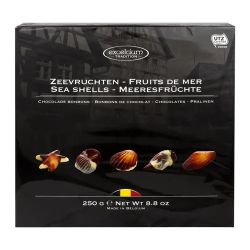 Цукерки шоколадні Sea Shells Excelcium к/у 250г