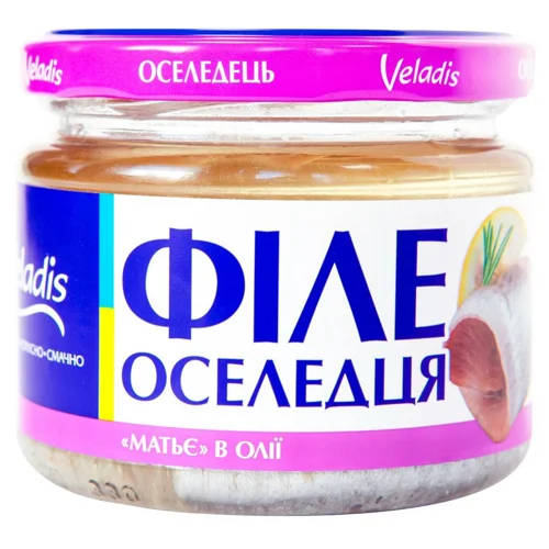 Оселедець Veladis Матьє філе в олії 250г