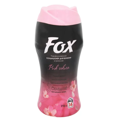 Ополіскувач для білизни Fox Pink Sakura парфумований гранульований 210г