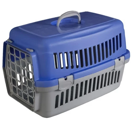 Переноска для котів та собак AnimAll сіро-блакитна 48,5х32,5х32,5см