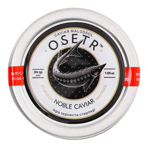 Ікра стерляді зерниста Noble Caviar Osetr з/б 30г