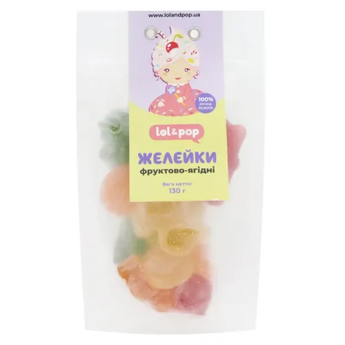 Цукерки желейні Lol & Pop Mix 130г