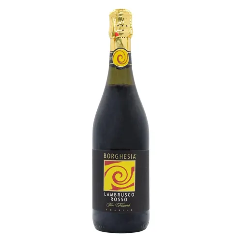 Вино ігристе Lambrusco dell`Emilia IGT Rosso червоне напівсолодке Borghesia 0,75л