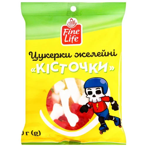 Цукерки Fine Life Кісточки желейні 70г