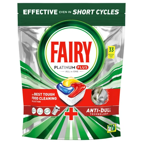 Таблетки для посудомийних машин Fairy Platinum Plus All in One 33шт