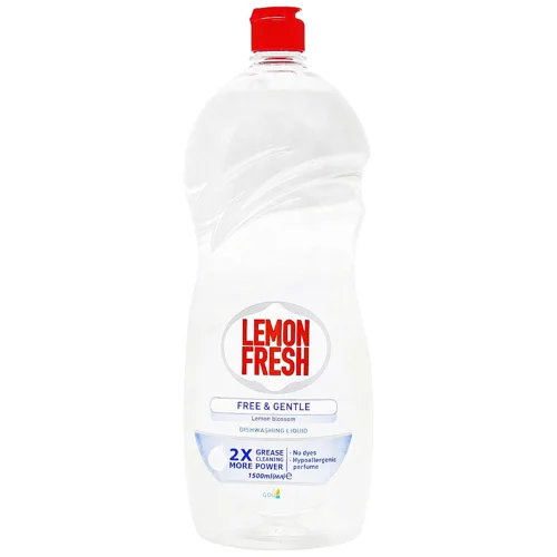 Рідина для миття посуду Lemon Fresh Лимонна квітка 1,5л
