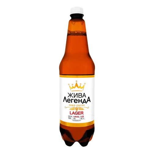 Пиво світле Жива Легенда 4.4%, 1л