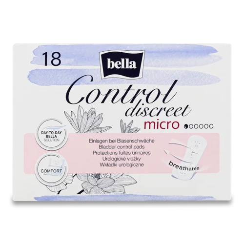 Урологічні Прокладки Micro Control Discreet Bella, 18 шт