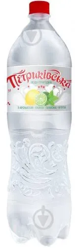 Вода газована Петриківьска Лимон та М'ята 1.5л ПЕТ