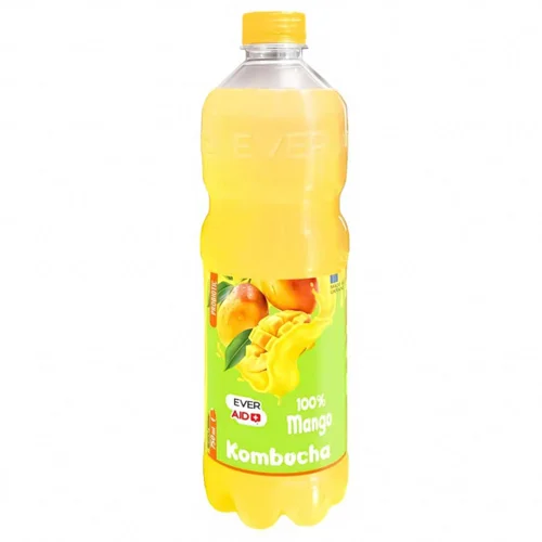 Напій Ever Aid Комбуча 100% Mango слабогазований 0,75л