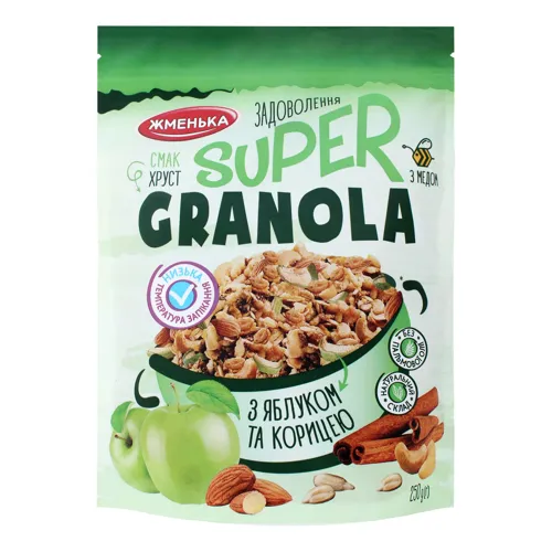 Гранола з яблуками та корицею Жменька д/п 250г