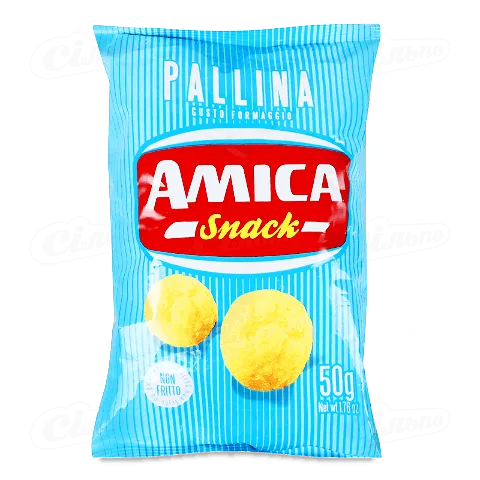 Снеки Amica Cheese Ball кукурудзяні зі смаком сиру, 50г