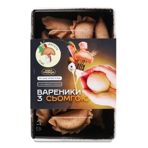 Вареники З Сьомгою Заморожені Varenyk Time, к/у, 450г
